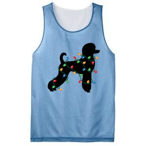 Christmas Lights Poodle Dog Gift Cute Gift Mesh Reversible Basketball Jersey Tank