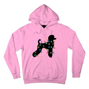 Christmas Lights Poodle Dog Gift Cute Gift Hoodie