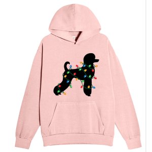 Christmas Lights Poodle Dog Gift Cute Gift Urban Pullover Hoodie