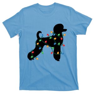 Christmas Lights Poodle Dog Gift Cute Gift T-Shirt