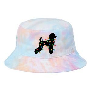 Christmas Lights Poodle Dog Gift Cute Gift Tie Dye Newport Bucket Hat