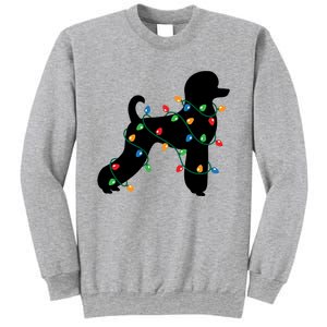 Christmas Lights Poodle Dog Gift Cute Gift Sweatshirt