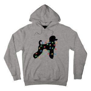 Christmas Lights Poodle Dog Gift Cute Gift Tall Hoodie