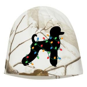 Christmas Lights Poodle Dog Gift Cute Gift Kati - Camo Knit Beanie