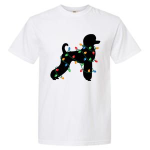 Christmas Lights Poodle Dog Gift Cute Gift Garment-Dyed Heavyweight T-Shirt