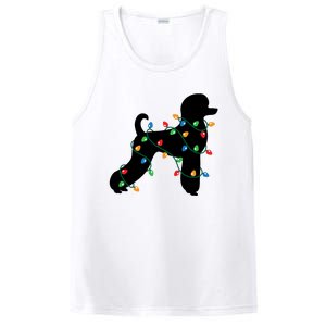 Christmas Lights Poodle Dog Gift Cute Gift PosiCharge Competitor Tank