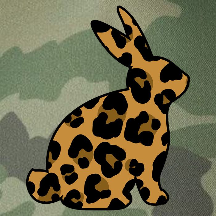 Cute Leopard Pattern Easter Bunny Rabbit Legacy Tie Dye Trucker Hat