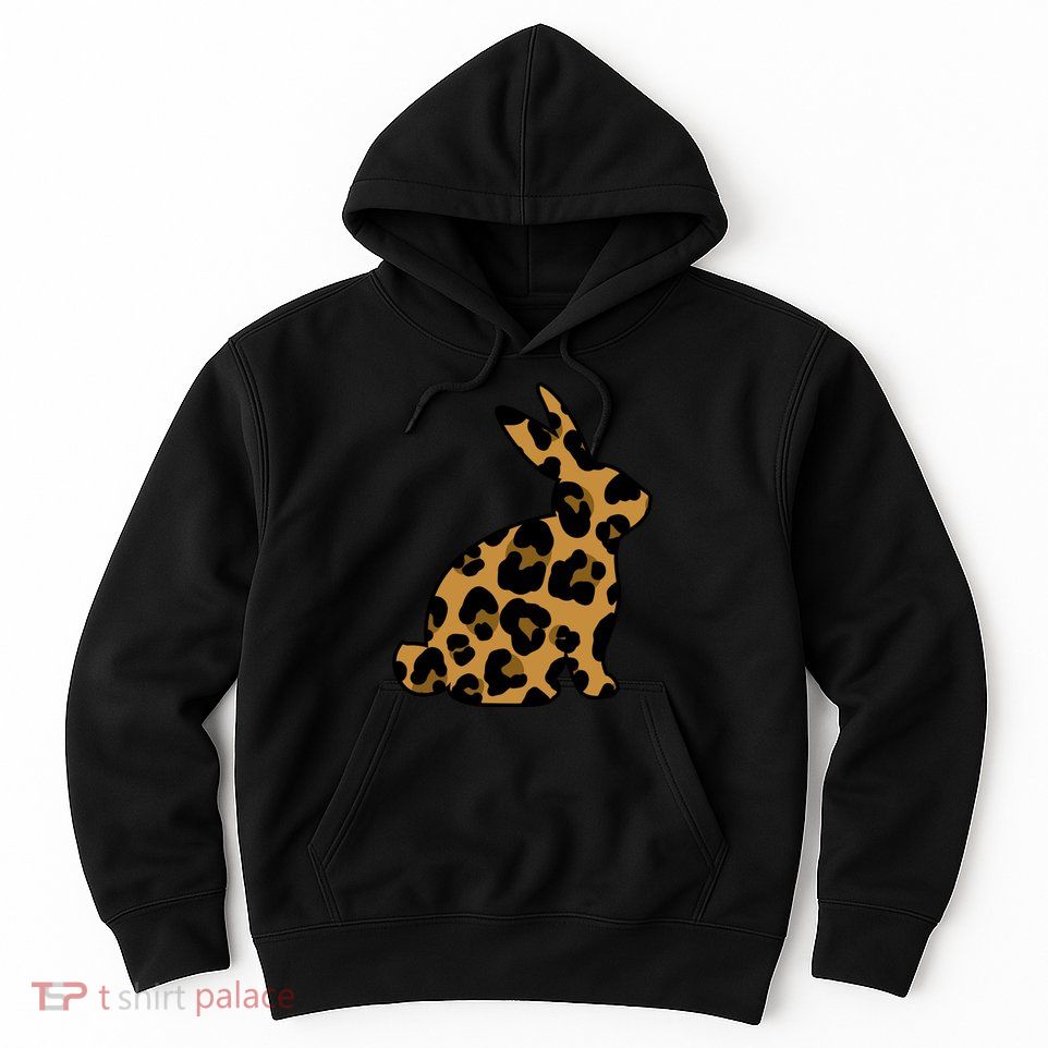 Cute Leopard Pattern Easter Bunny Rabbit Hoodie