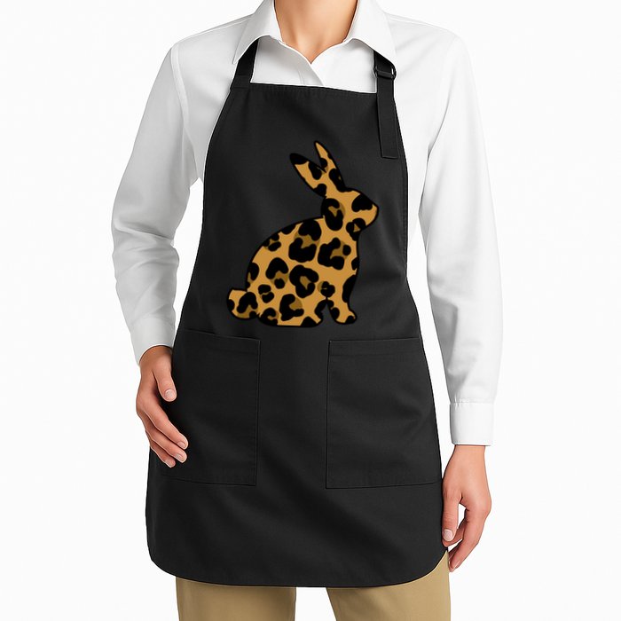 Cute Leopard Pattern Easter Bunny Rabbit Apron