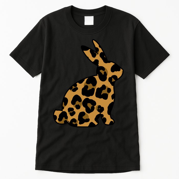 Cute Leopard Pattern Easter Bunny Rabbit Tall T-Shirt