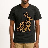 Cute Leopard Pattern Easter Bunny Rabbit Tall T-Shirt