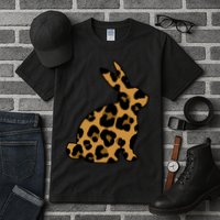 Cute Leopard Pattern Easter Bunny Rabbit Tall T-Shirt
