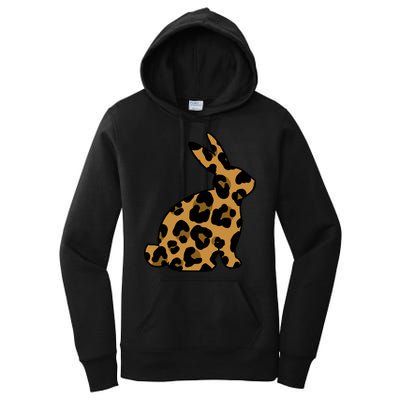 Cute Leopard Pattern Easter Bunny Rabbit Women's Pullover Hoodie