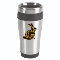 Cute Leopard Pattern Easter Bunny Rabbit 16oz Travel Tumbler