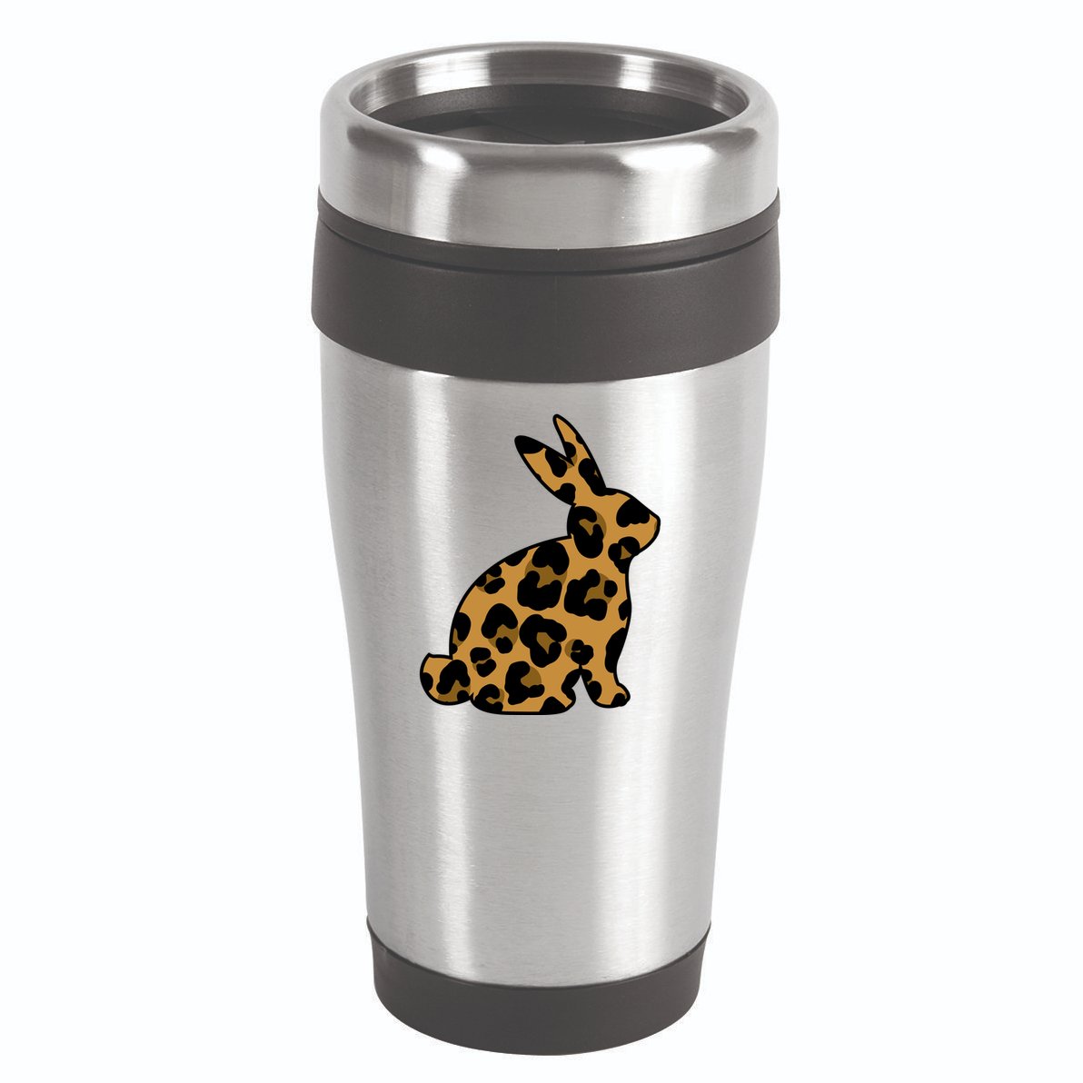Cute Leopard Pattern Easter Bunny Rabbit 16oz Travel Tumbler