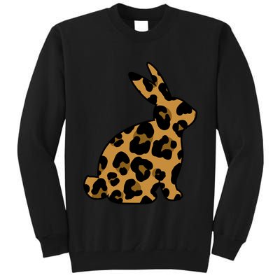 Cute Leopard Pattern Easter Bunny Rabbit Tall Sweatshirt
