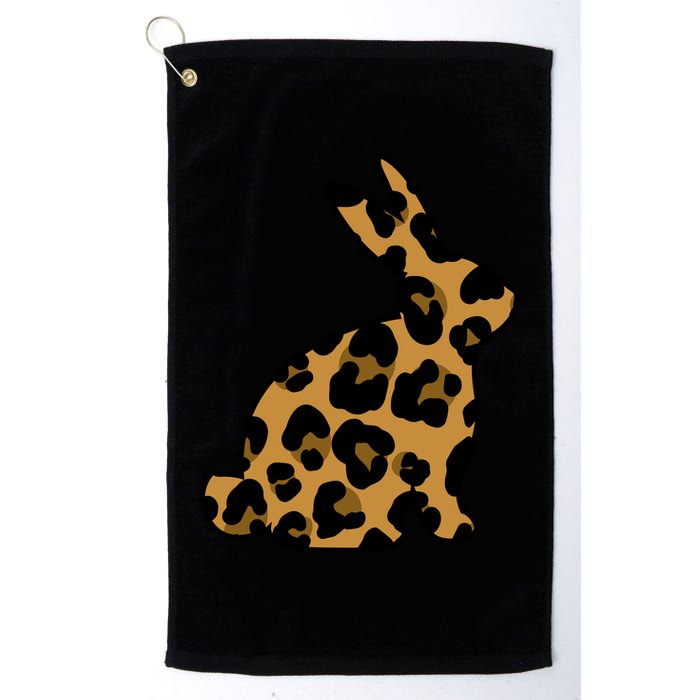 Cute Leopard Pattern Easter Bunny Rabbit Golf Towel