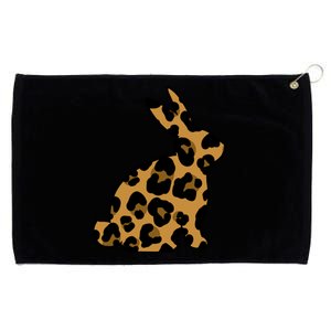 Cute Leopard Pattern Easter Bunny Rabbit Grommeted Golf Towel