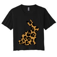 Cute Leopard Pattern Easter Bunny Rabbit Crop Top