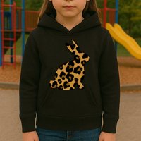 Cute Leopard Pattern Easter Bunny Rabbit Kids Hoodie