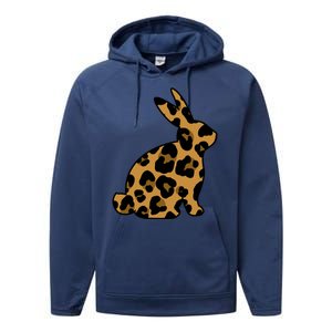 Cute Leopard Pattern Easter Bunny Rabbit Performance Fleece Hoodie