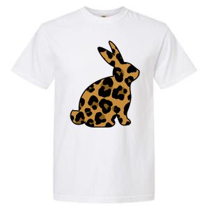 Cute Leopard Pattern Easter Bunny Rabbit Garment-Dyed Heavyweight T-Shirt