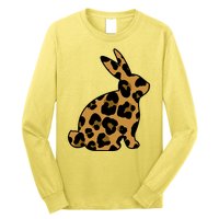 Cute Leopard Pattern Easter Bunny Rabbit Long Sleeve Shirt