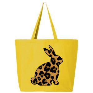 Cute Leopard Pattern Easter Bunny Rabbit 25L Jumbo Tote