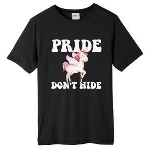 Celebrate Lgbtq Pride Events Month Pride DonT Hide Unicorn Meaningful Gift Tall Fusion ChromaSoft Performance T-Shirt