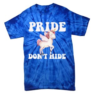 Celebrate Lgbtq Pride Events Month Pride DonT Hide Unicorn Meaningful Gift Tie-Dye T-Shirt