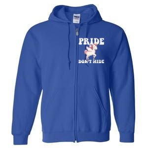 Celebrate Lgbtq Pride Events Month Pride DonT Hide Unicorn Meaningful Gift Full Zip Hoodie