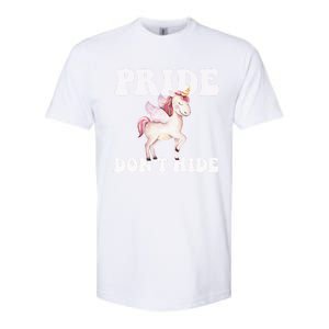 Celebrate Lgbtq Pride Events Month Pride DonT Hide Unicorn Meaningful Gift Softstyle CVC T-Shirt