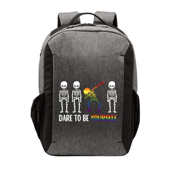 Cute Lgbt Pride Month Dare To Be Yours Skeleton Gift Vector Backpack