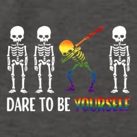 Cute Lgbt Pride Month Dare To Be Yours Skeleton Gift Vector Backpack