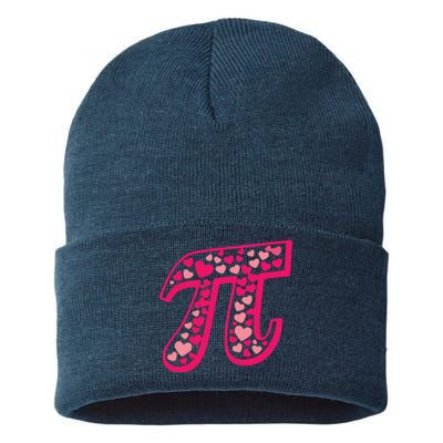 Cool Love Pi Day Sustainable Knit Beanie