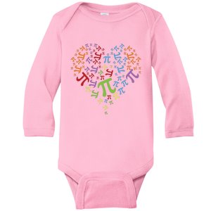 Cool Love Pi Day Baby Long Sleeve Bodysuit