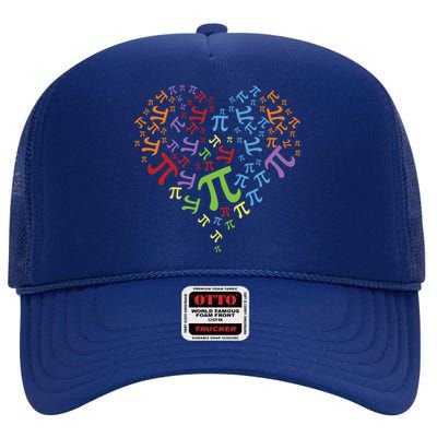 Cool Love Pi Day High Crown Mesh Back Trucker Hat