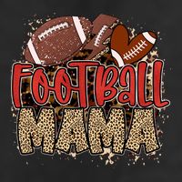 Cute Leopard Print Football Mama 11oz C Handle Ceramic Mug