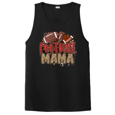 Cute Leopard Print Football Mama PosiCharge Competitor Tank