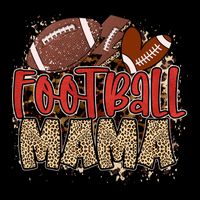 Cute Leopard Print Football Mama Visor