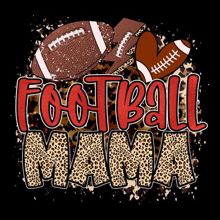 Cute Leopard Print Football Mama Visor