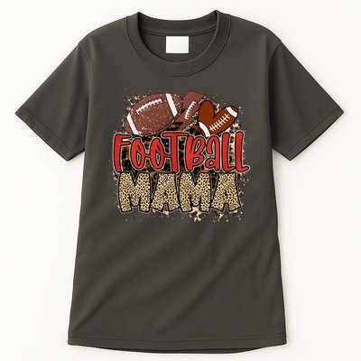 Cute Leopard Print Football Mama Tall T-Shirt