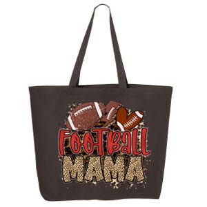 Cute Leopard Print Football Mama 25L Jumbo Tote