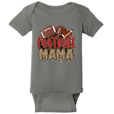 Cute Leopard Print Football Mama Baby Bodysuit