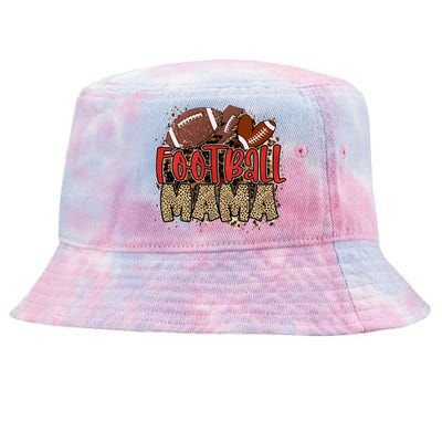 Cute Leopard Print Football Mama Tie-Dyed Bucket Hat