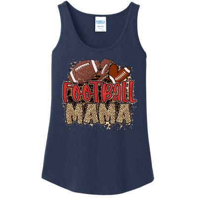 Cute Leopard Print Football Mama Ladies Essential Tank