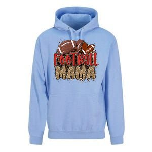 Cute Leopard Print Football Mama Unisex Surf Hoodie