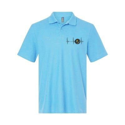 Camera Lens Photography Photographer Heartbeat EKG Pulse Softstyle Adult Sport Polo