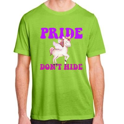 Celebrate Lgbtq Pride Events Month Pride DonT Hide Unicorn Adult ChromaSoft Performance T-Shirt