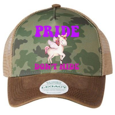 Celebrate Lgbtq Pride Events Month Pride DonT Hide Unicorn Legacy Tie Dye Trucker Hat